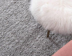 Unique Loom Solid Shag Collection Area Rug (8' x 11' Rectangle Cloud Gray)
