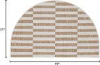 Unique Loom Outdoor Striped Collection Area Rug - Striped (2' 7" x 4' 1" Hearth Taupe/Ivory)