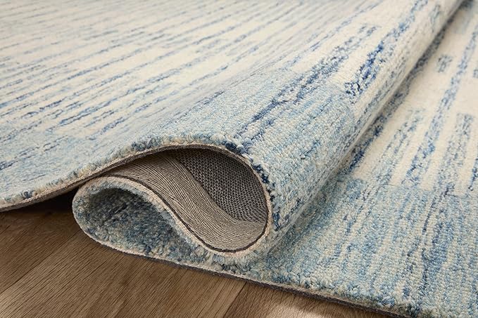 Loloi Chris Loves Julia Chris Collection CHR-01 Ivory/Denim 2'-3'' x 3'-9'', .50" Pile Height, Accent Rug
