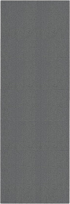IOHOUZE Washable Runner Rug 3x10 Non Slip Rubber Backed Long Hallway Runner Entryway Runner Indoor, Kitchen Rugs Woven Cotton Floor Carpet for Hall Entrance, Dark Grey