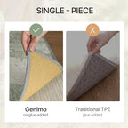 GENIMO No Crease Non Slip 8x10 Area Rugs for Living Room, Craft Woven Modern Abstract Rug, Soft Floor Carpet, Single-Piece Rugs for Bedroom, Dining Room, Office, Green Gray