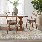 LUMI 8x10 Washable Area Rug for Living Room, Ultra Soft Traditional Vintage Rugs Non Slip with Rubber Backing, Low Profile, High Traffic, Stain Resistant Carpets, Ideal for Bedroom, Dining Room