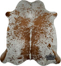 Genuine Cowhide Rug - Natural Leather Hide Rugs for Living Room & Area Rug for Bedroom - Real Cowhides Rug for Rustic Home Decor - Brown Speckled Cowhide Rugs Collection