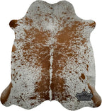Genuine Cowhide Rug - Natural Leather Hide Rugs for Living Room & Area Rug for Bedroom - Real Cowhides Rug for Rustic Home Decor - Brown Speckled Cowhide Rugs Collection