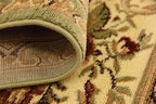 Unique Loom Versailles Collection Traditional Classic Floral Motif Area Rug (6' 0 x 6' 0 Square, Green/ Ivory)