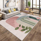 Mid Century Modern Rugs for Home Decor, 3x5 ft, Boho Abstract Geometry Area Rugs for Living Room, Soft Non Slip Washable Minimalist Arched Carpet Bedroom Decorations Dt-Ghf-19