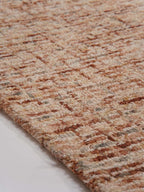Hand Tufted Wool ECO-Friendly Area Rugs - 4'x6', Rectangle Shape, Light Brown, Solid Plain Design, High Pile Handmade Anti Skid Area Rugs for Living Room, Bed Room (KWC111)