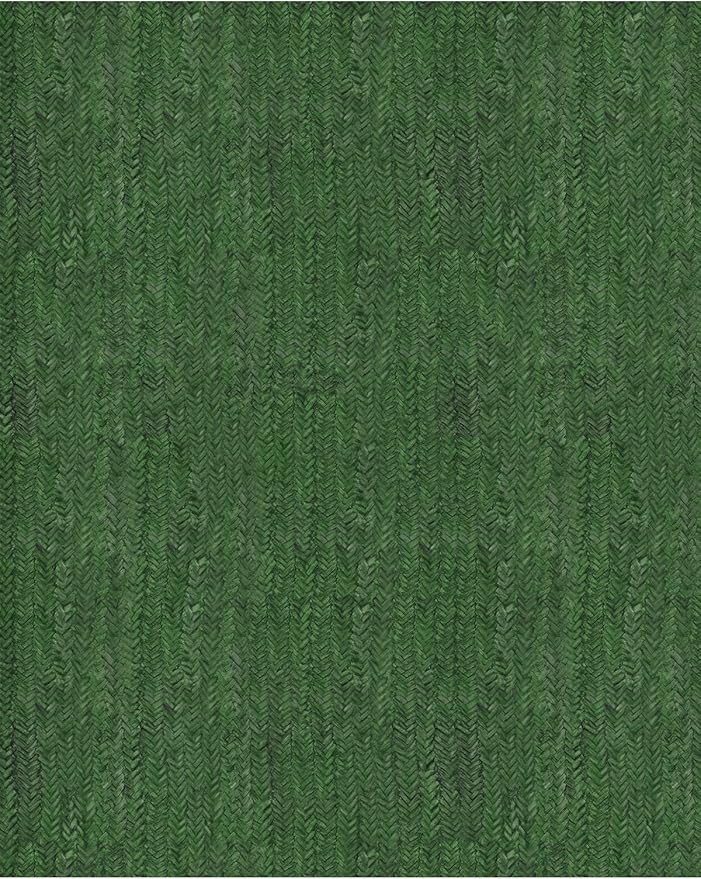 Eleisa Modern Vintage 6x9 Herringbone Chevron Area Rug for Living Room, Green, Non-Slip Stain Resistant Washable Rug, Farmhouse Home Decor Carpet for Bedroom, Kitchen, Dining Room