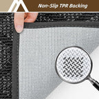 COSY HOMEER Non-Slip Door Mat 36"x60", Entryway Rugs Low Profile Absorbent Dirt Trapper Doormat for Front Entrance, Washable Polypropylene Entry Mat (Dark Grey)