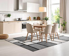Geometric Area Rug - 5x7 Decorative Home & Office Rug - Indoor Carpet for Living Room, Bedroom, Family or Dining Room - Non-Fading Polyester Material, Stain-Proof - Beige Sand