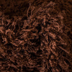 Unique Loom Solid Shag Collection Area Rug (3' 3" x 5' 3" Oval, Chocolate Brown)