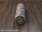 Black Vegetable Dyes Wool Soft Pile Karjihooz Design with All Over Pattern Hand Knotted Square Oriental Rug (8'x8')