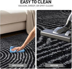 Rugshop Circles Arch Shag Area Rug Anthracite Dark Gray 7' 10" x 10' Perfect for Large Living Rooms, Dining Areas, or Master Bedrooms