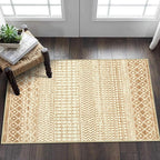 Moroccan Vintage Area Rug, 2x3 Soft Non Slip Indoor Front Door Mat, Low Pile Washable Area Rug Floor Carpet Boho Rugs for Bedroom Kitchen Entrance Bathroom Home Decor