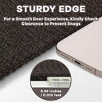 EARTHALL Runner Rug 3x20 Ft Washable Runners for Hallways Extra Long Woven Non Slip Entryway Runner Braided Kitchen Runner Indoor Outdoor Carpet Runners for Hotels, Officel, Stair, Taupe/Coffee