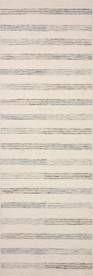 Loloi Chris Loves Julia Chris Collection CHR-05 Ivory/Slate 2'-0'' x 5'-0'', .50" Pile Height, Accent Rug