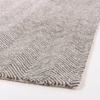 Modern Herringbone Chevron Collection Handcrafted Wool Area Rug - Durable, Zigzag Pattern, for High Traffic, Contemporary Design for Living Room, Bedroom, Dining Room Decor (Dark Olive, 3' x 5')