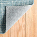 Dash and Albert Crosshatch Wool Area Rug - 2' x 3' Aegean Solid Hand Micro Hooked Accent Rug - Durable, High Traffic Areas Bedroom, Hallway, Stairs - Premium Luxury Hotel Quality Soft Breathable