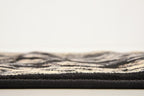 Unique Loom Sialk Hill Collection Area Rug - Washington (2' 2" x 8' 2" Runner Black/Gray)