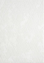 Adel Modern Area Rug for Living Room, 5x7 Rustic Distressed Abstract Cream Neutral Rug, Medium Pile Stain Resistant Carpet for Bedroom, Dining Room or Kitchen (5' x 7', Cream)