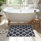 Lahome Black Entry Rug - 2x3 Washable Rugs Kitchen Rug Non-Slip Small Area Rug Throw Rugs Floor Carpet for Door Mat Indoor Entrance Entryway Bedrooms Laundry Room Decor (2’ X 3’, Black)