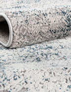 Unique Loom Finsbury Collection Area Rug - Sarah (2' x 3' 1" Rectangle, Blue/ Ivory)