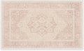 RUGGABLE Washable Area Rug – Kamran Soft Pink 3x5, Stain-Resistant, Non-Slip – Small Machine Washable Rugs for Living Room, Bedroom, Hallway, Entryway & Office–with Standard Pad