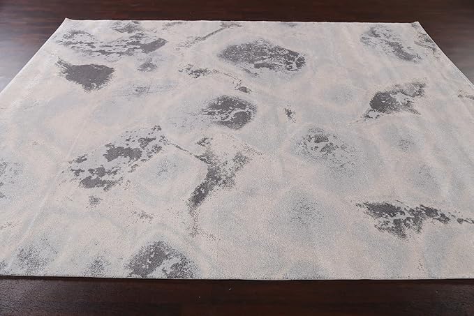 Abstract Transitional Turkish Oriental Area Rug 7x10