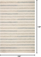 Loloi Chris Loves Julia Chris Collection CHR-05 Ivory/Slate 8'-6'' x 11'-6'', .50" Pile Height, Area Rug