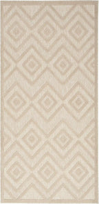 Nourison Home Versatile Cream 2' x 4' Area Rug - Easy Clean, Non Shedding, Bed Room, Living Room, Dining Room, Kitchen (2' x 4')