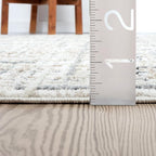 Abani Grey Area Rug for Living Room, Bedroom - Crosshatch Pattern- 2' x 3' -Durable & Easy to Clean