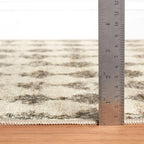 Dash & Albert Izzy Grey Machine Washable Rug, 4 X 6 Feet, Grey Graphic Pattern