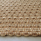 3x5 ft Rugs for Bedroom - Non-Slip Machine Washable Neutral Rug for Living Room,Faux Jute Rug,Braided Area Rug,Boho Solid Rugs for Home and Office,Very Soft,Stain-Resistan,Light Brown