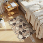 Lahome Moroccan Entry Rug - 2x3 Small Area Rug Washable Rug Non-Slip- Rugs for Entryway Soft Throw Bathroom Door Mat Indoor Entrance Capet for Bedroom Laundry Room