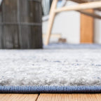 SAFAVIEH Adirondack Collection Runner Rug - 2'6" x 8', Navy & Grey, Modern Ombre Design, Non Shedding & Easy to Clean, Ideal for Hallway, Foyer, Kitchen, Entryway, Bedroom (ADR113E)