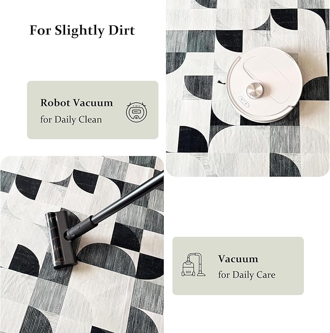 2x6 Runner Rug Washable, Modern Abstract Area Rugs for Hallways Kitchen Bathroom Bedroom Entryway, Non Slip Carpet Long Mat Indoor, Boho Soft Ultra-Thin Gray