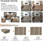2x8 Machine Washable Runner Rug, Kitchen Hallway Area Rug, Brown Vintage Moroccan Rug Ultra Non-Slip Low Pile Soft Faux Wool Carpet, Kids and Pets Friendly for Bedroom Entryway Bedside Decor Rug