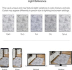 ReaLife Rugs Machine Washable Area Rug - Living Room Bedroom Bathroom Kitchen Entryway Office - Padded Crease Free Stain Resistant Premium - Modern Geometric Contemporary- Miles- Gray - 2'x 3'