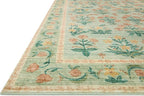 Loloi Rifle Paper Co. Eden Collection EDE-01 Mughal Rose Moss 2'-6" x 11'-6" Runner Rug feat. CloudPile™