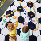 Soft Soccer Rug, Gifts for Boys Girls, Cute Bedside Shag Area Rug for Kids Toddlers Teens, Non Slip Room Decor Indoor Carpet for Bedroom Living Room, Nursery, Machine Washable 8x10 FT