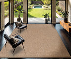CAMILSON Easy Jute Rug 8x10, Indoor Outdoor Natural Color Fiber Area Rugs for Living Room Patio and Kitchen Rug, Solid Boho Woven Design, Easy-Cleaning, Washable Outside Carpet Alfombras (8 x 10)