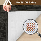 COSY HOMEER-Door-Mat Dirt Trapper Entryway Rugs 24"x36" Non Slip Washable Entrance Mats Absorbent Welcome Mat Low Profile Dog Door Mats for Front Back Doomats and Wet Shoes,Dark Grey