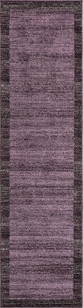 Rugs.com Angelica Collection Rug – 10 Ft Runner Violet Medium Rug Perfect for Hallways, Entryways