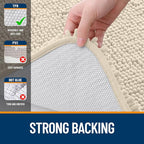 OLANLY Bathroom Rugs 36x24, Extra Soft Absorbent Chenille Bath Rugs, Rubber Backing Quick Dry, Machine Washable Bath Mats for Bathroom Floor, Tub and Shower, Home Decor Accessories, Sand