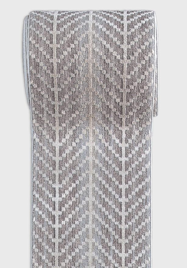 Well Woven Custom Size Hallway & Stair Runner- Harlow Rhodes Taupe 31 Inches Wide x 14 Feet Long Runner (31" x 14') Runner Rug - Contemporary Design, Ultra-Soft, Easy-Clean