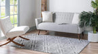 Rugs.com Lattice Trellis Collection Rug – 9' x 12' Gray Low-Pile Rug Perfect for Living Rooms, Large Dining Rooms, Open Floorplans