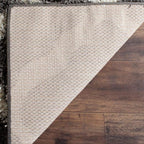 SAFAVIEH Dallas Shag Collection Area Rug - 8' Square, Dark Grey & Ivory, Trellis Design, Non-Shedding & Easy Care, 1.5-inch Thick Ideal for High Traffic Areas in Living Room, Bedroom (SGD257A)