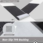 BEQHAUSE Door Mat 24" x 36", Non-Slip Door Mats Indoor Entryway Rugs Washable Low-Profile Absorbent and Stain Resist Floor Mats, Dog Door Mat for Front Back Door, Muddy Wet Shoes & Paws, Dark Grey
