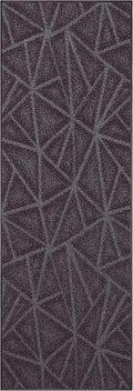 Furnish my Place Geometrical Pattern Indoor/Outdoor Refine Purple Rug, Abstract Area Rug, Runner Rug, Hallway Entry Carpet, Contemporary Rug for Living Room, Dining Room, Made in USA - 4' x 8'