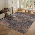 RUGSURE Washable Area Rug - 1/6 Thick - Stain & Water Resistant Non-Slip - Resistant Rug for Living Room, Bedroom, Nursery, Pet & Child Friendly, Vintage Charm Area Rugs (Rust, 8' x 10')